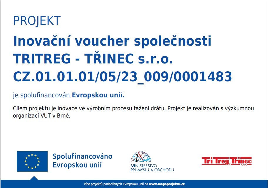 Inovační voucher společnosti Tritreg Třinec